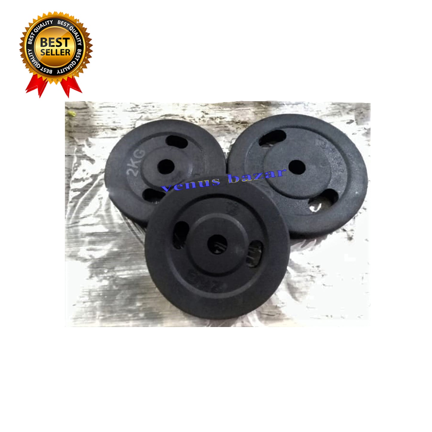 6 In 1 Set Of 18Kg 22kg 25kg 30kg High Quality Iron Rubber Coated Dumbbells Plates