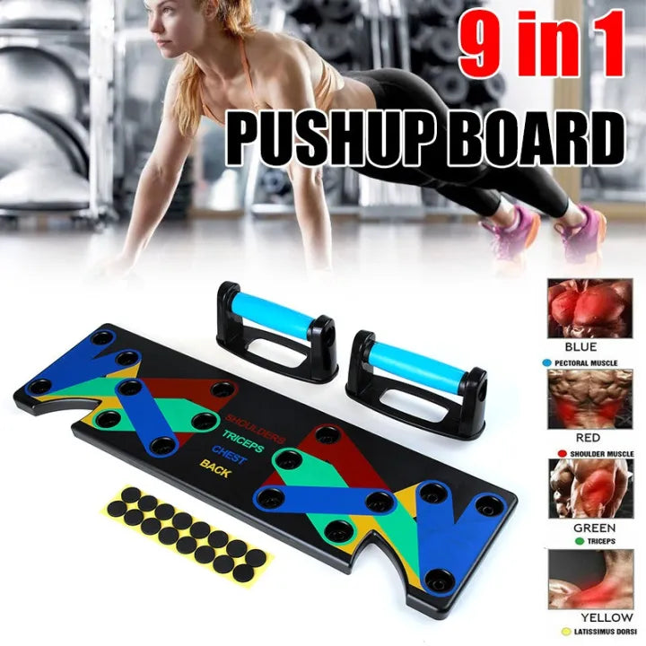 9 in 1 Push Up Board Foldable Push-up Stands