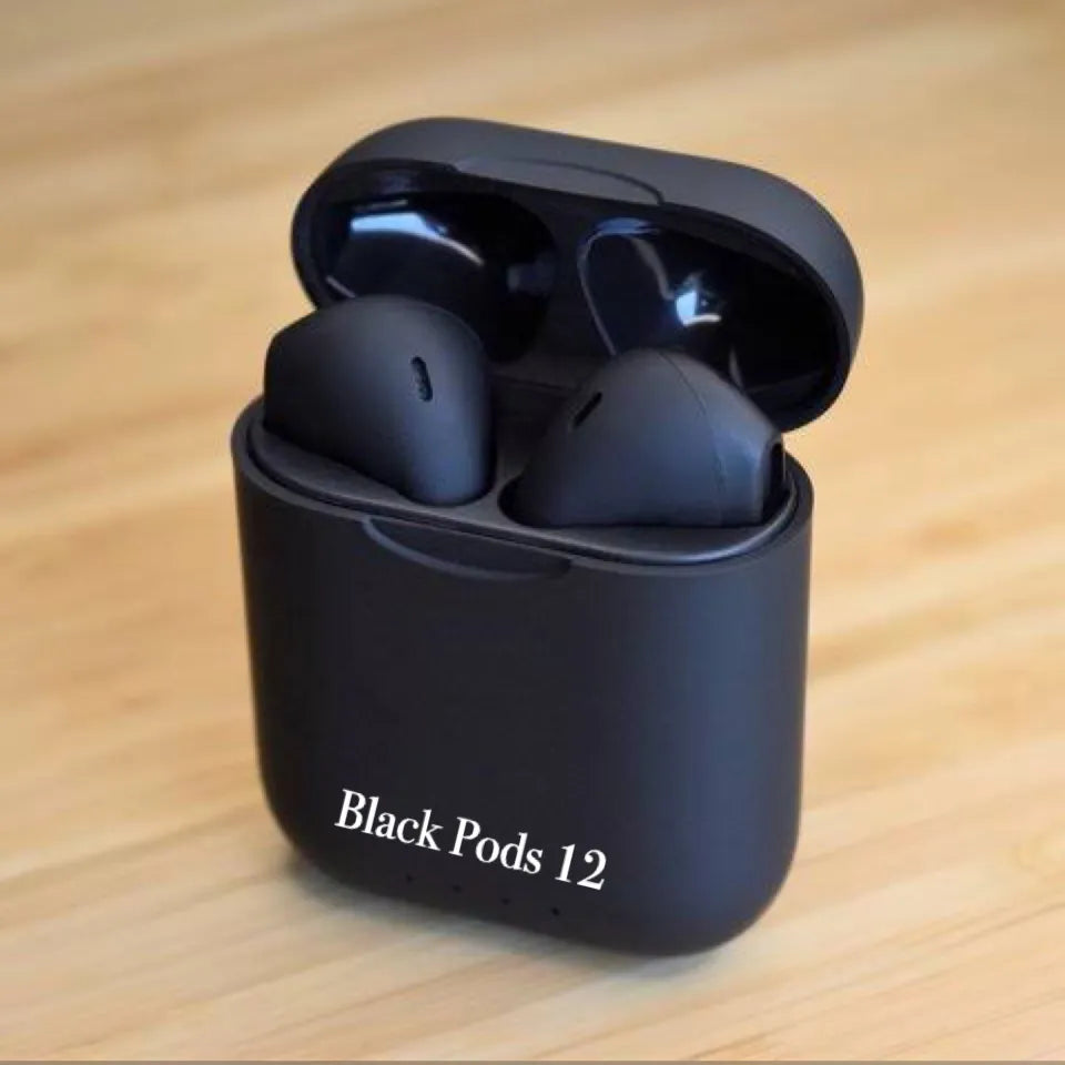 i12 Double Airpods Wireless Bluetooth Hand Free with Power Bank Stereo Earphones