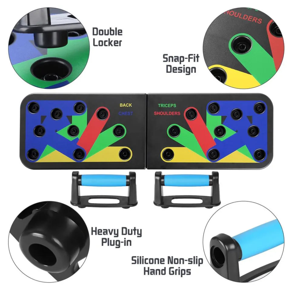 9 in 1 Push Up Board Foldable Push-up Stands